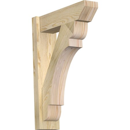 Ekena Millwork Olympic Slat Rough Sawn Outlooker, Douglas Fir, 6"W x 20"D x 28"H OUT06X20X28OLY06RDF